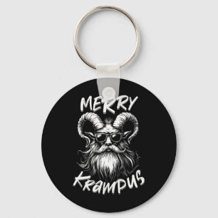 Merry Krampus Mythical Kids Mens Christmas Horror Keychain