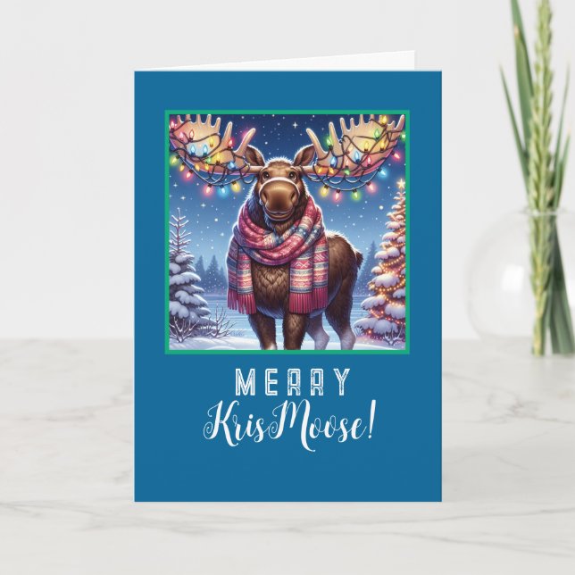 Merry KrisMoose - Moose with Holiday Bling (Front)