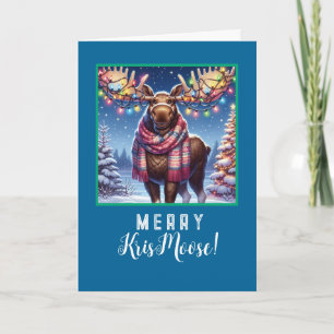 Merry KrisMoose - Moose with Holiday Bling Card