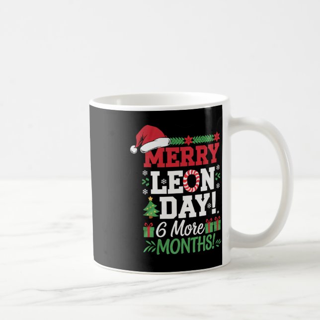 Merry Leon Day Noel Ckwards Funny Christmas Countd Coffee Mug (Right)
