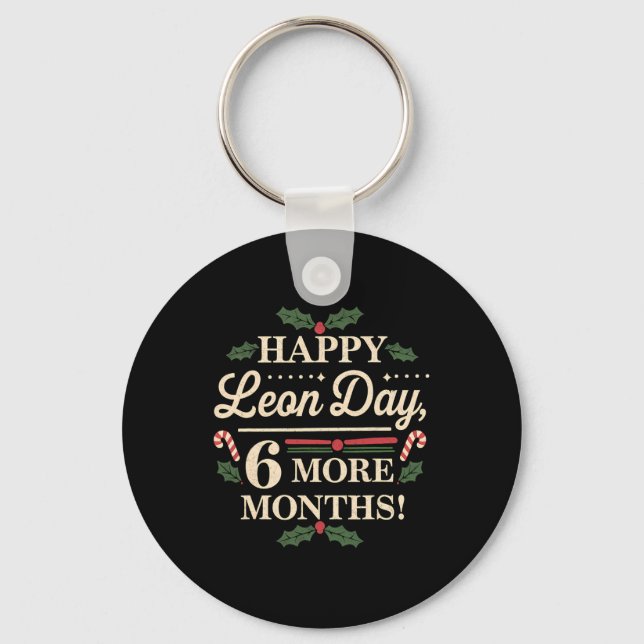 Merry Leon Day Noel Ckwards Funny Christmas Countd Keychain (Front)