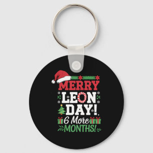 Merry Leon Day Noel Ckwards Funny Christmas Countd Keychain