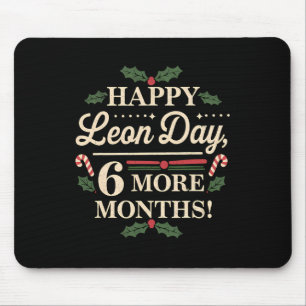 Merry Leon Day Noel Ckwards Funny Christmas Countd Mouse Pad
