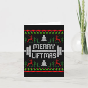 Merry Liftmas - Trainer Ugly Style Christmas Card