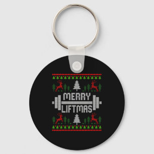Merry Liftmas - Trainer Ugly Style Christmas Keychain