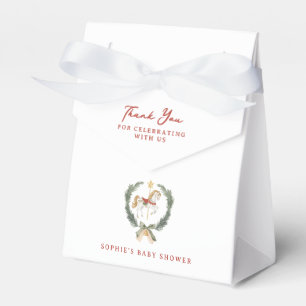 Merry Little Baby Shower Carousel Horse Favor Box
