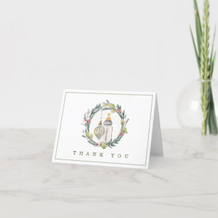Merry Little Baby Shower Thank You Cards