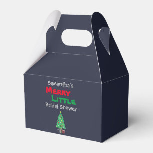 Merry Little Bridal Shower Favor Box