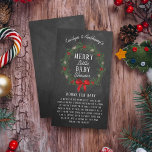 Merry Little Christmas Baby Shower Books For Baby Enclosure Card<br><div class="desc">These books for baby request cards are perfect for anyone having a baby shower this Christmas. Simply include these cards when you send out your matching baby shower invitations, your guests can then bring a book instead of a card along to the baby shower so you can build a library...</div>