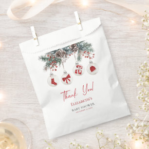 Merry Little Christmas Baby Shower Favour Bag