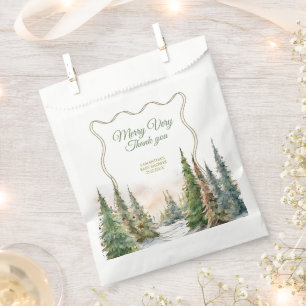 Merry Little Christmas Baby Shower Gift Tag Favour Bag