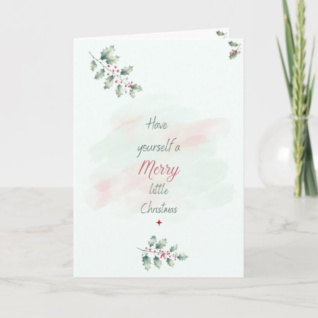 Merry Little Christmas Card (Front)