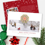 Merry Little Christmas Chic Festive Flower 2 Photo Holiday Card<br><div class="desc">Designed by fat*fa*tin. Easy to customize with your own text,  photo or image. For custom requests,  please contact fat*fa*tin directly. Custom charges apply.

www.zazzle.com/fat_fa_tin
www.zazzle.com/color_therapy
www.zazzle.com/fatfatin_blue_knot
www.zazzle.com/fatfatin_red_knot
www.zazzle.com/fatfatin_mini_me
www.zazzle.com/fatfatin_box
www.zazzle.com/fatfatin_design
www.zazzle.com/fatfatin_ink</div>