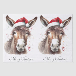 Merry Little Christmas Donkey, custom Tissue Paper