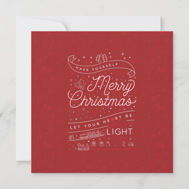 Merry Little Christmas Flat or Photo Card 5.25 (Front)
