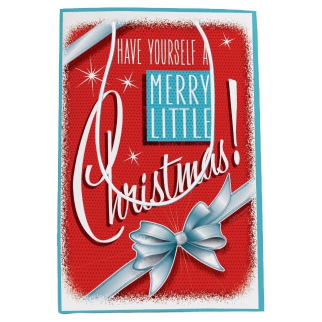 Merry Little Christmas Gift Bag - Medium bag (Front)