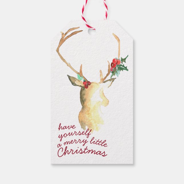Merry Little Christmas Gift Tag (Back)