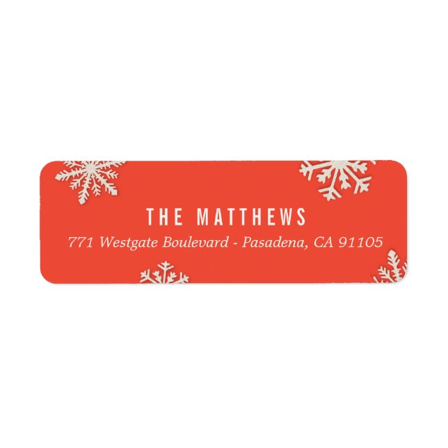 Merry Little Christmas Holiday Address Labels (Front)