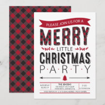 Merry Little Christmas Party Invitation