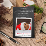 Merry Little Christmas Photo Birth Announcement<br><div class="desc">Simple yet striking,  these "Merry Little Christmas" photo birth announcement cards will be perfect to send out to your family and friends this holiday season. The design is easy to personalize to make them unique to you and your new bundle of joy.</div>