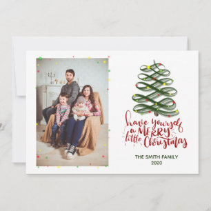 Merry Little Christmas Photo Card