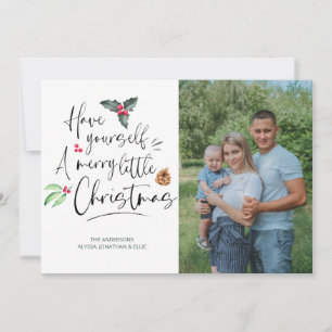 Merry Little Christmas Photo Holiday Card
