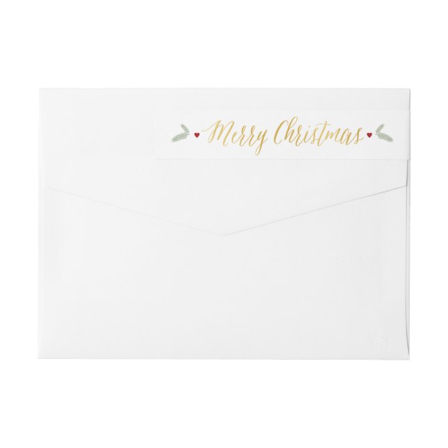 Merry Little Christmas - return address label (Back)