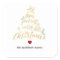 Merry Little Christmas round sticker