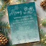 Merry Little Christmas Winter Bridal Shower  Invitation<br><div class="desc">Merry Little Christmas Winter Bridal Shower Invitation. Are you planning a winter bridal shower with a festive twist? Look no further than the Merry Little Christmas Winter Bridal Shower Invitation, the perfect way to celebrate the upcoming nuptials in a whimsical and cozy atmosphere. With its charming design and holiday-themed elements,...</div>