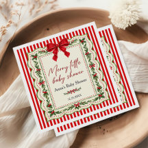 Merry Little Coquette Christmas Baby Shower