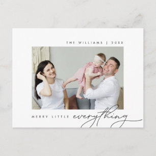 Merry Little Everything, Christmas, Family Photo Postcard