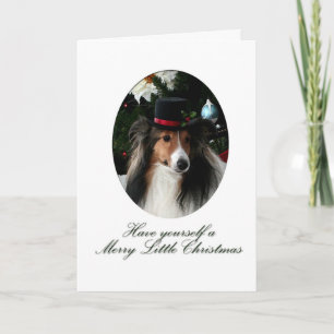 Merry Little Sheltie Holiday Card