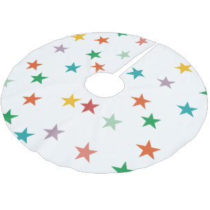 MERRY LOVE JOY COLORFUL CHRISTMAS BRUSHED POLYESTER TREE SKIRT