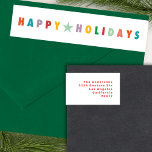 MERRY LOVE JOY | COLORFUL CHRISTMAS WRAP AROUND LABEL<br><div class="desc">MERRY LOVE JOY | COLORFUL CHRISTMAS _____________________________ ***this design is part of a christmas holiday collection*** Introducing my sleek and modern "Merry Love Joy | Colourful Christmas" collection! Elevate your holiday celebrations with a contemporary touch, featuring the standout element of bold "Merry Love Joy | Colourful Christmas" text that exudes...</div>