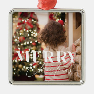 Merry Magic Christmas Photo Ornament