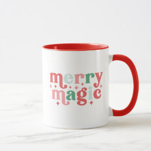 Merry Magic - Colourful Holiday Typography Mug