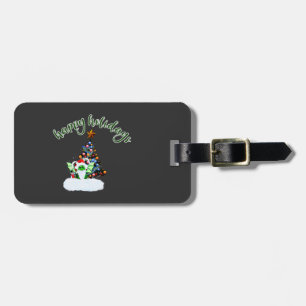 Merry & Magical Christmas with a Dragon Twist Luggage Tag