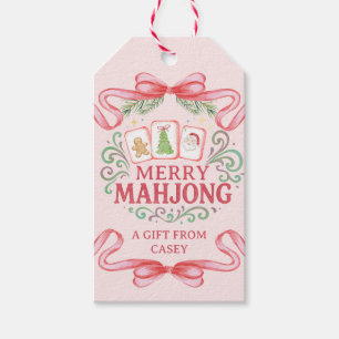 Merry Mahjong   Christmas Gift Tags