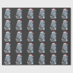 Merry Manatee Season Funny Manatee Sea Cow Mammal Wrapping Paper