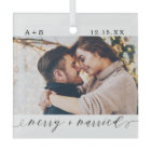 Merry & Married Elegant Script Wedding Photos