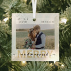 Merry & Married First Christmas Wedding Photo