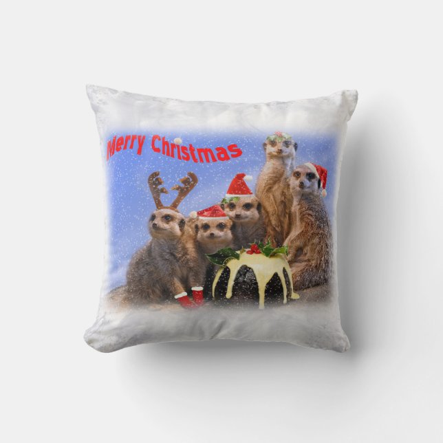 Merry Meerkats Coussin (Recto)