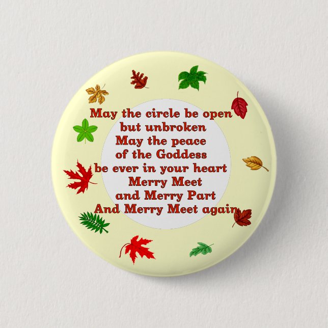 Merry Meet 2 Inch Round Button (Front)