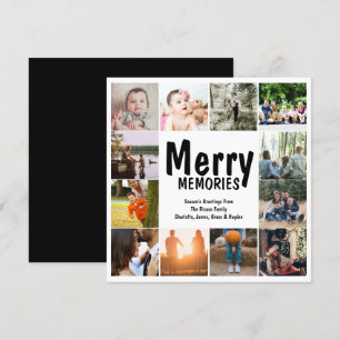 Merry Memories 12 Photo Template Christmas