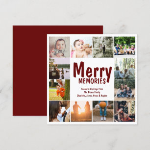 Merry Memories 12 Photo Template Christmas