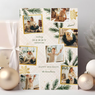 Merry Memories 7 photo Christmas Card
