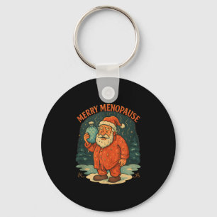 Merry Menopause Funny Santa Meme Tank Top Keychain