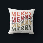 Merry Merry Christmas Matching Family Throw Pillow<br><div class="desc">Merry Merry Christmas

This design is part of a matching family Christmas set that is perfect for matching family outfits,  matching pyjamas,  and Christmas Card photos! Please check out my store for other products with the same design.</div>