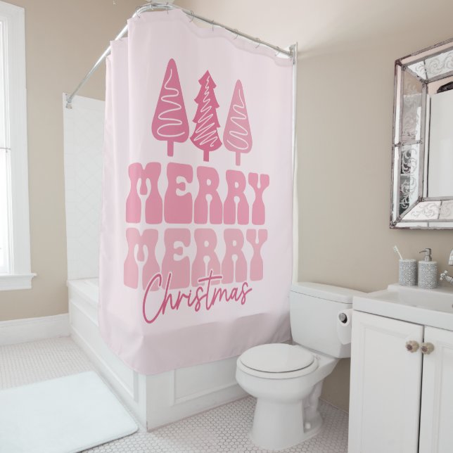 Merry Merry Christmas - Pink Holiday Design (In Situ)