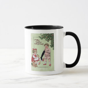 Merry Merry ChristmasKids with Toys by Tree Mug